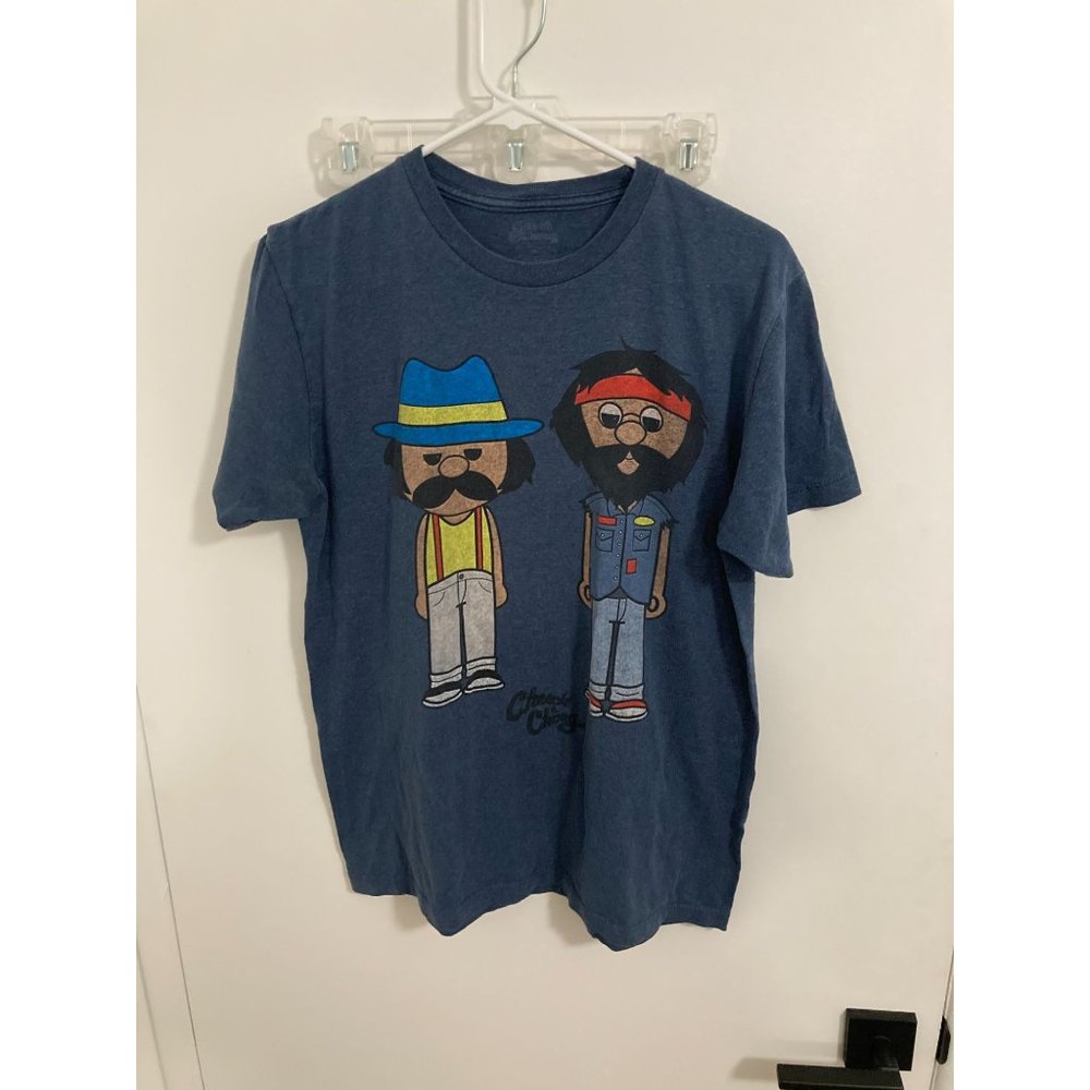 Cheech & Chong Men's T-Shirt, Dark Blue, Medium